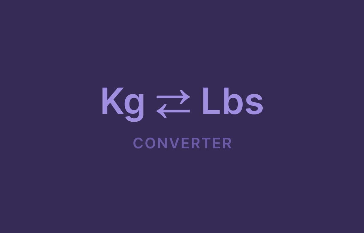 Kilogram to Pounds Converter